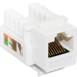 it ceov7rj45 5 rj 45 超五类工程镀金版 网络信息模块 超五类模块 网络模块 带防尘盖 白色平板电脑配件产品图片1